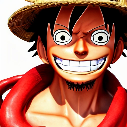 Monkey D Luffy as a photography realistic. high definition, ((Simetric face)) , ultra realistic, hyperrealism, focus camera, fog camera, 8k, wallpaper, HDR. 