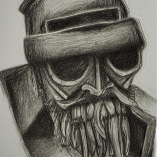 Gangplank, Trippy, Pencil Sketch