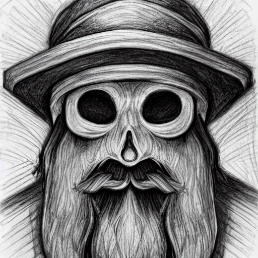 Gangplank, Trippy, Pencil Sketch