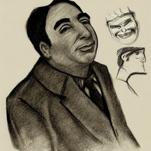 Pablo Neruda como shrek , Pencil Sketch