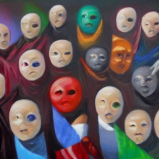 Eleven non-governmental associations have launched a campaign against racism and xenophobia,, Oil Painting