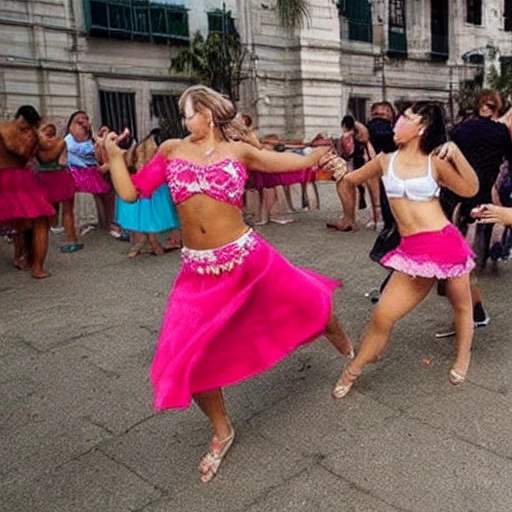 mujeres rusas bailando perreo

