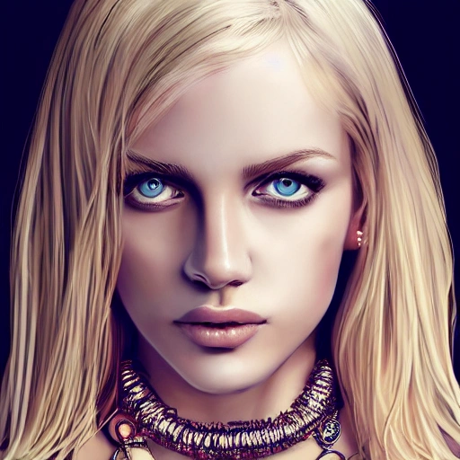 hyper-realistic portrait of sexy blond girl, in a swimming pool, having a luxurious necklaces, slim, detailed eyes, coherent symmetrical face, digital art, perfect anatomy, hyper detailed, highly intricate, concept art, award winning photograph, rim lighting, sharp focus, 8k resolution wallpaper, smooth, denoise