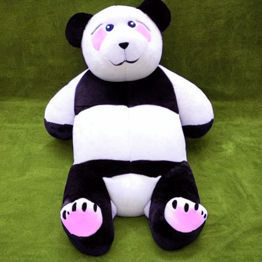 panda bear, big baby, cute, peluche, 3D