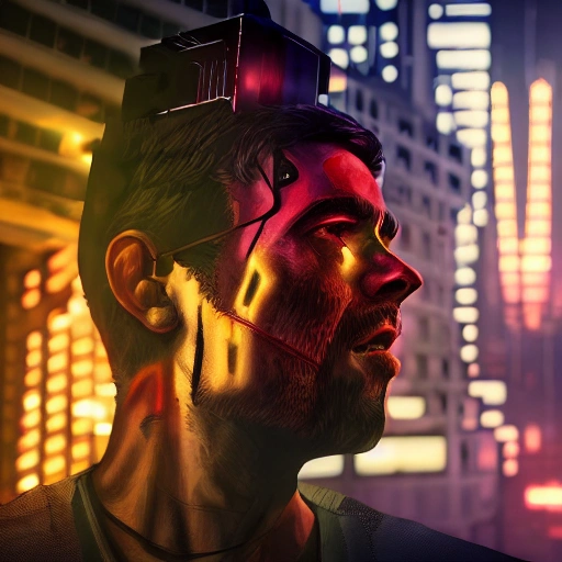  side close up portrait of 1 city jerusalen, detailed face, spotlight, cyberpunk city, wired, multicolored, vibrant high contrast, hyperrealistic, photografic, 8k, epic ambient light, octane render, Cartoon, Oil Painting