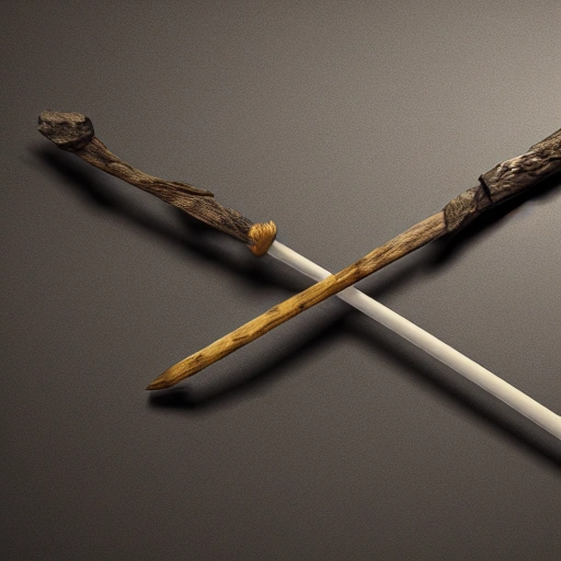 Hyper realistic 4K model, Unreal Engine Eye level view extra-wide angle full-body portrait of a Primitive Stone-Age Spear on a white background.