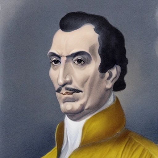 Simón bolivar , Water Color