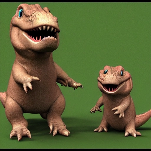 , 3D dinosaurio cute