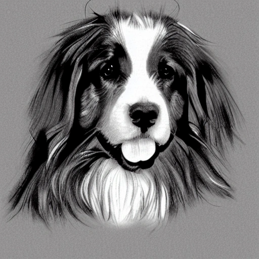 pattern dogs, digital paper,  Old english shepherd, Pencil Sketch