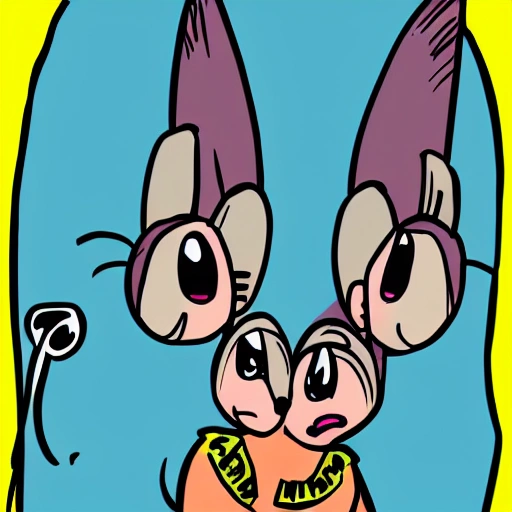 bad bunny , Cartoon