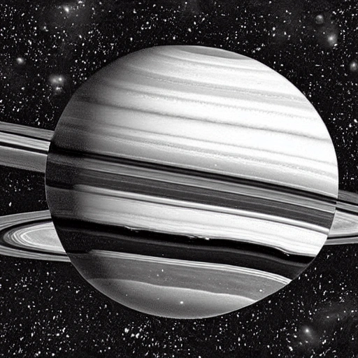 Draw The Planet Saturn As If It Were A Perfect And Clear Black A 