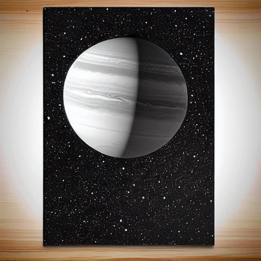 draw the planet saturn, perfect and clear illustration in black and white to be able to paint its interior, the canvases have to be unique and there has to be space to paint.