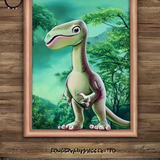 baby dinosaur, Diplodocus, female, 4k, realistic, chibi, with glasses, weaver, catalog
