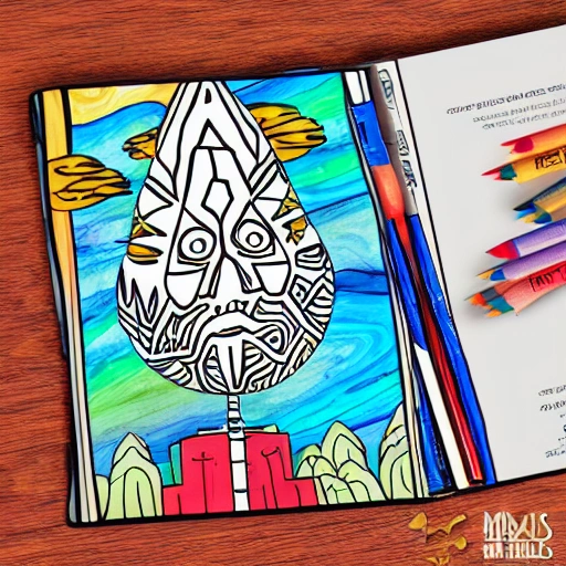 mars, coloring book