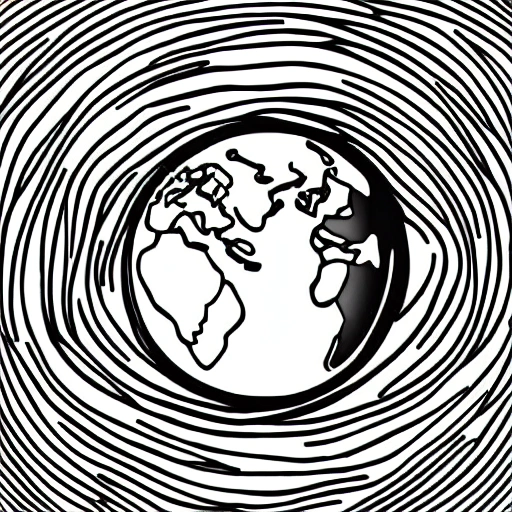 planet, simple drawing, coloring book style, sharp details and clear lines, in black and white, and enough white to make it colorable
