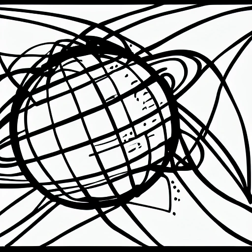 planet, simple drawing, coloring book style, sharp details and clear lines, in black and white, and enough white to make it colorable
