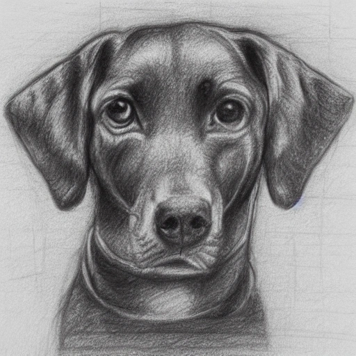 dog, Pencil Sketch - Arthub.ai