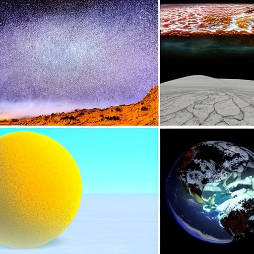 Distinct planet, different animals, hydrogen, carbon and water, ocean of salt and sulfur, diamonds of clouds 