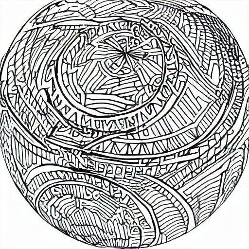 planet, simple drawing, coloring book style, sharp details and clear lines, in black and white, and enough white to make it colorable