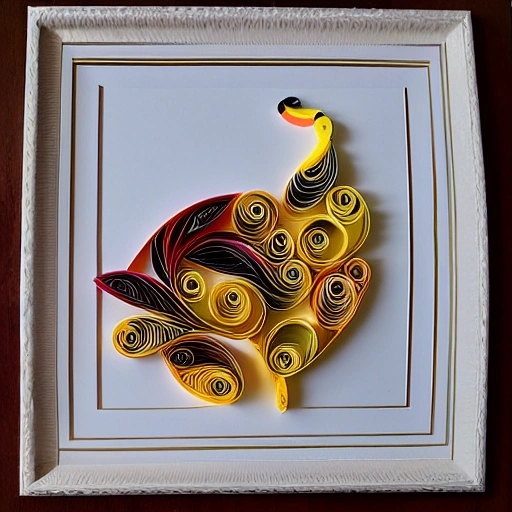 paper quilling, paper cut art, paper illustration, Turkey, thanksgiving, very detailed, 8k --v 4