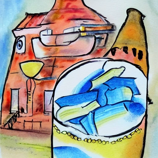 profundidad, Cartoon, Water Color, Oil Painting