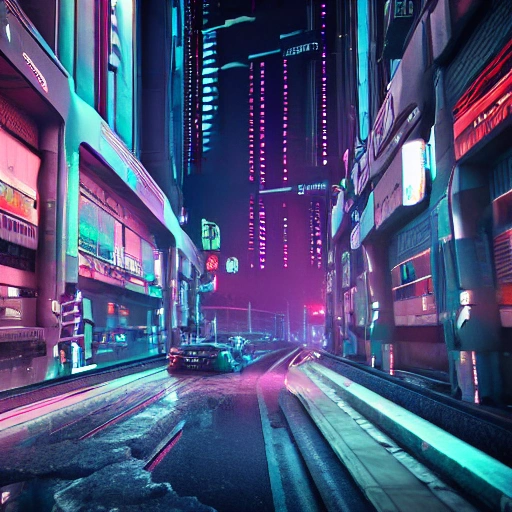 Cyberpunk Cyberpunk City Wired Hyperrealistic Photografic Arthubai 