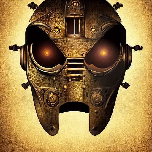 steampunk helmet fantasy art mask robot ninja stylized digital illustration sharp focus, elegant intricate digital painting 