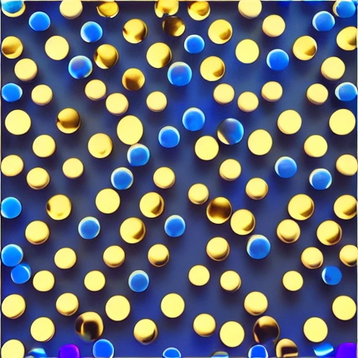 glossy dark blue background shine flares plate 3d generated candy style