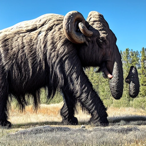 Side view, Mammoth