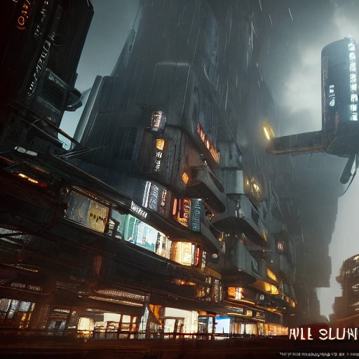 trascendental war blade runner syle, vray unreal engine