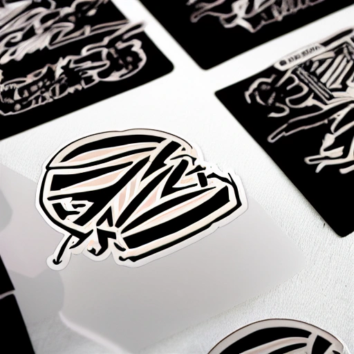 "baz" logo stickers 