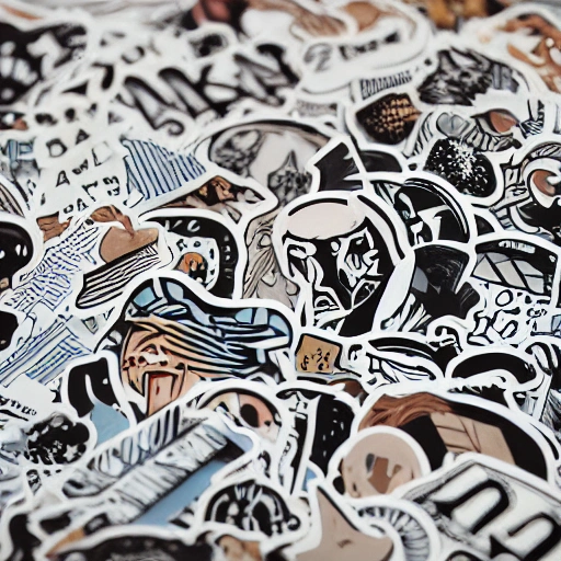 "baz" logo stickers 