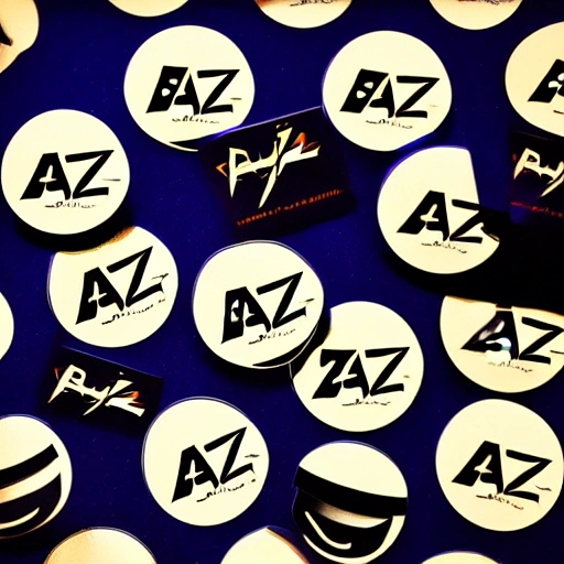 b.a.z. logo stickers 
