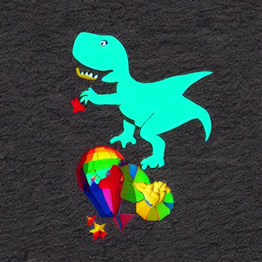 baby dino realistic 3D coldplay fan 