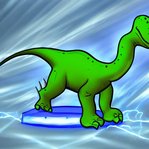 A electric dinosaur