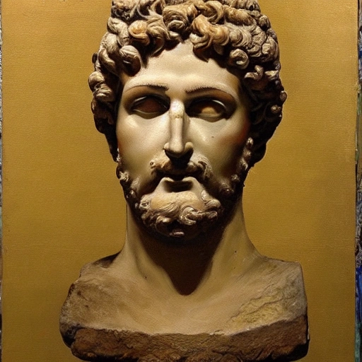 ancient roman god, Oil Painting
