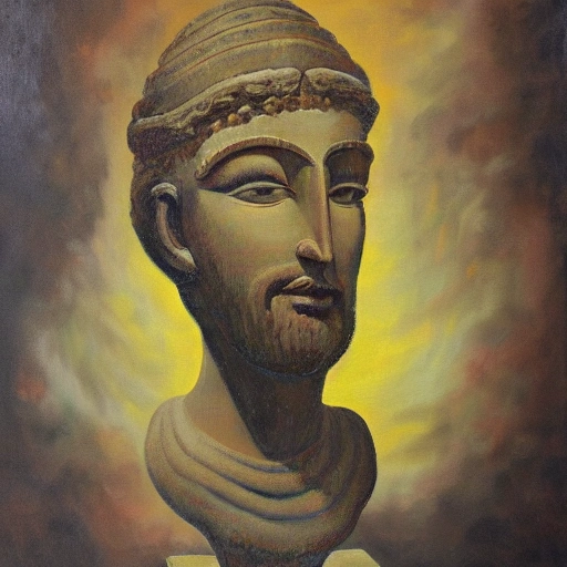 ancient god, Oil Painting