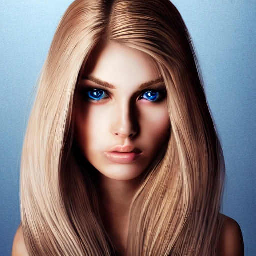 analog style, miss universe, blond Swedish,  smooth soft skin, large blue eyes, long hair, symmetrical, soft lighting, detailed face, concept art, digital photo, looking into camera