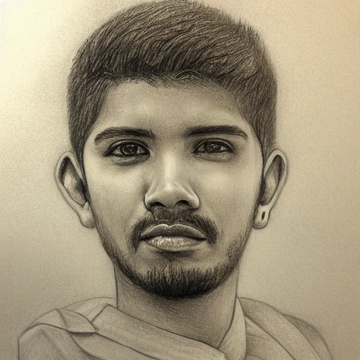 Daniel Santiago Cruz, Pencil Sketch