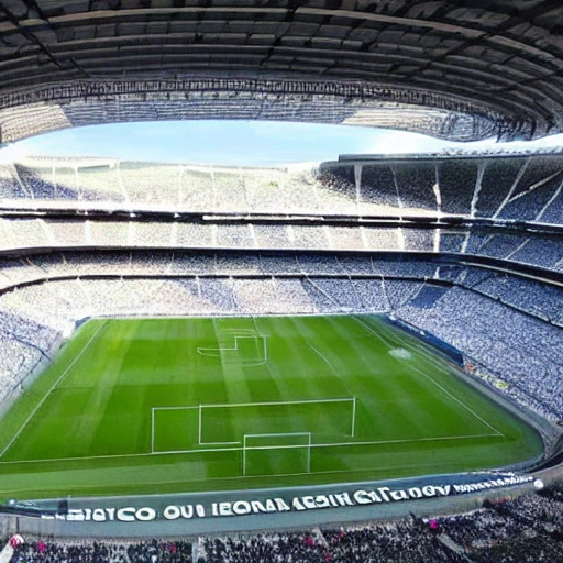 diseño futurista del estadio santiago bernabeu 4k
