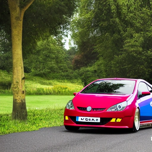 , Car, Detailed, Astra MK4 Coupé, Sport, Real Image, Enlarge Fenders, Front View, Full View, TCR, Full Image, Real, Landscape, Realistic, Blue, Red