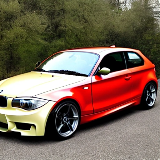 , Car, Detailed, BMW 135M, Sport, Red, Enlarged Bumps
