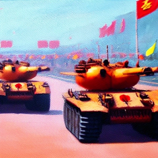 8964，Tiananmen Square，Oil Painting