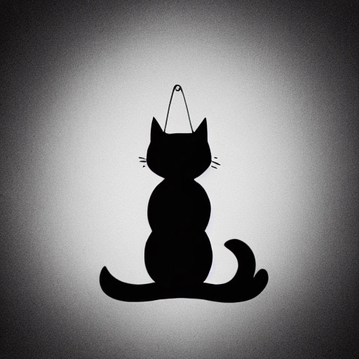 Black cat queen
, minimalist, siluet, crown, full body