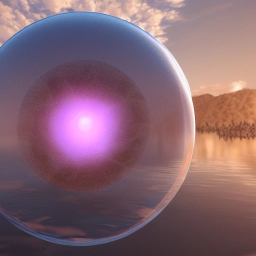 bulle transparente, fantasy art, 8k ultra