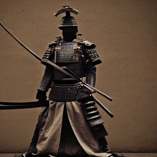 visualize photo
high resolution
powerful Japanese samurai
modern armor
army
brave
sword
attack enemy
decisive move
