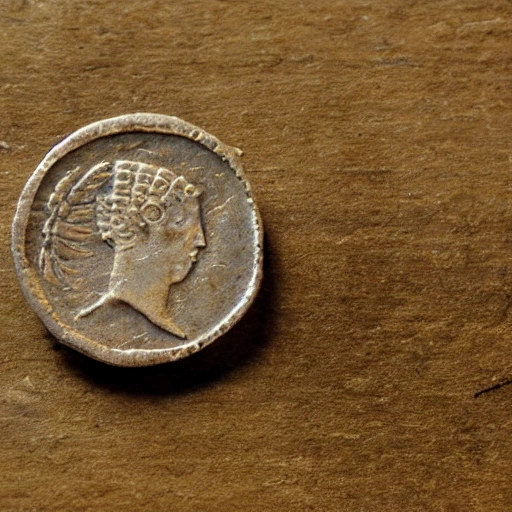 coin, bright, ancient, roman