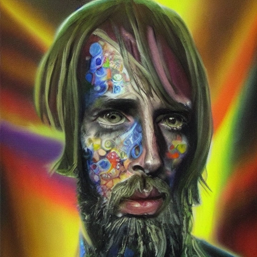 michael campling, , Trippy, Oil Painting