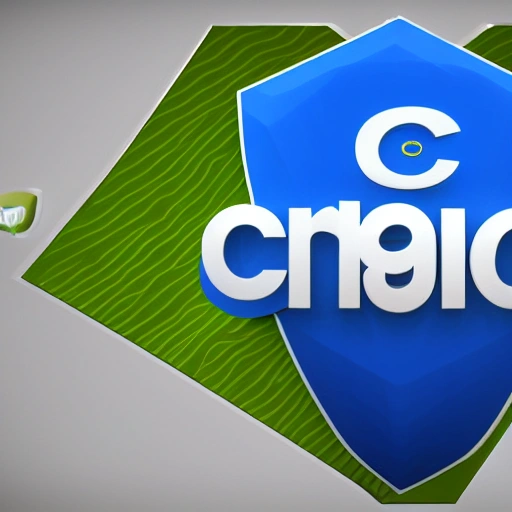 C# programming language logo in a dystopian paradise in 4k, 3D