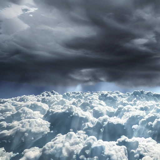 Storm cloud above far away mountain, 3d, detailed, 8k